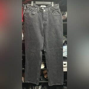 The 90s Baggy Low Rise Black Jeans